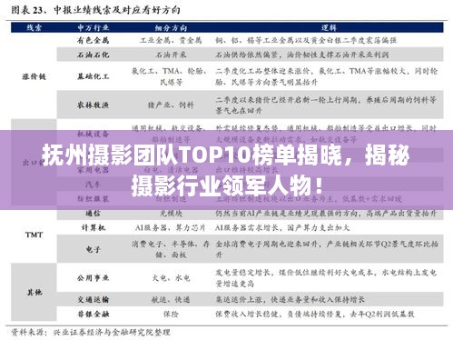 撫州攝影團隊TOP10榜單揭曉，揭秘攝影行業(yè)領軍人物！