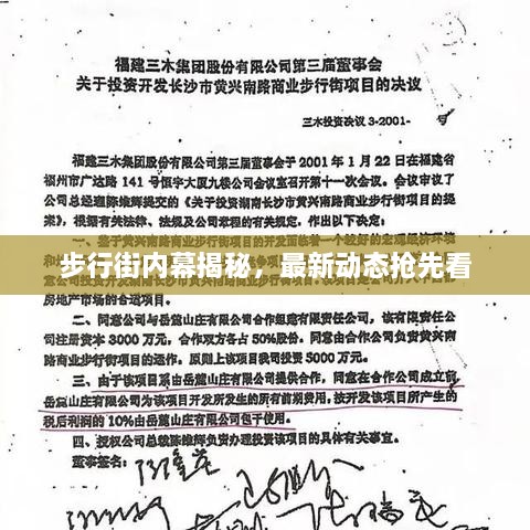 步行街內(nèi)幕揭秘，最新動(dòng)態(tài)搶先看